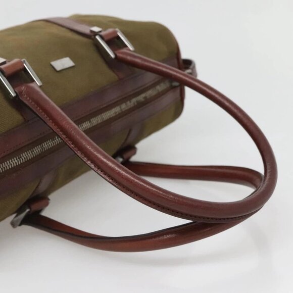 GUCCI Hand Bag Canvas Leather Khaki Brown 30458 Auth 135059 - Picture 8 of 16